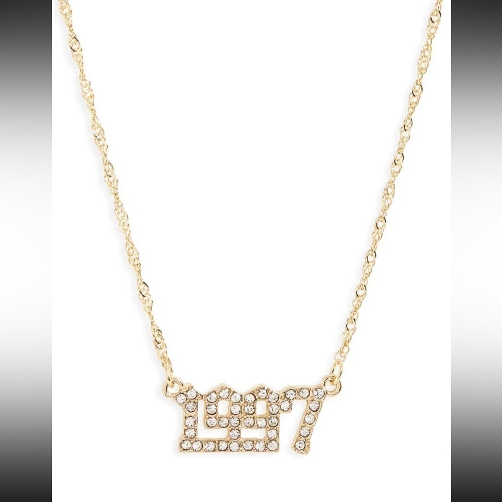 BP 1997 Gold Birth Year Pendant Necklace